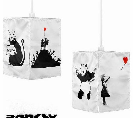 MiniSun Modern Banksy Urban Graffiti Art Ceiling Pendant Light Shade