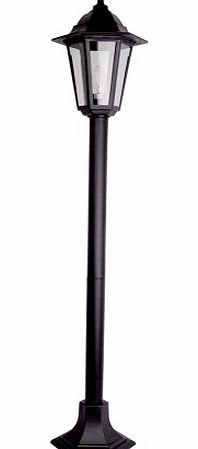 MiniSun Traditional 1.2m Black IP44 Outdoor Garden Lamp Post Bollard Light