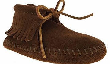 kids minnetonka brown classic fringed girls