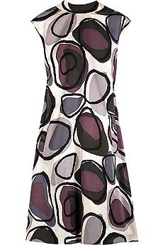 Flintstone print trapeze dress