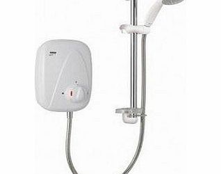 Vigour T Thermostatic Power Shower - White/Chrome