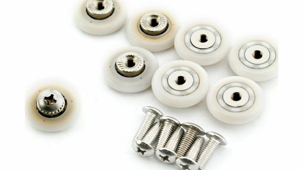 Mirco Trader 8 Sets 19mm Stainless Steel Shower Door Wheels Rollers Runners