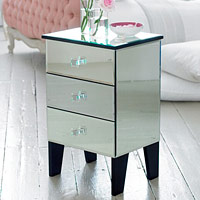 Mirrored Bedside Cabinet