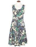 Great Plains Womens Picasso Flower Dress, Absinthe, L