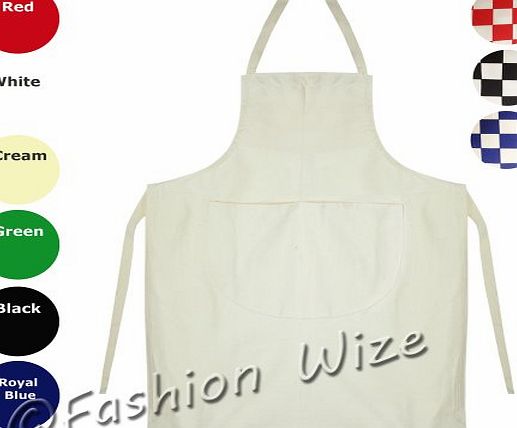 Miss Chief Kids School Cotton Woodwork Craft Cookery Art Plain Apron Bib (Red)