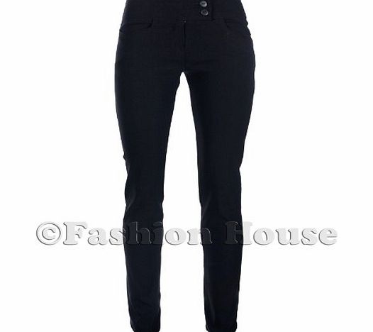 Miss Sexies New Girls Black Grey School Trousers Sizes 4-16 Sexy Miss Sexies Skinny Straight Leg (6, 31`` Inside Leg Black)