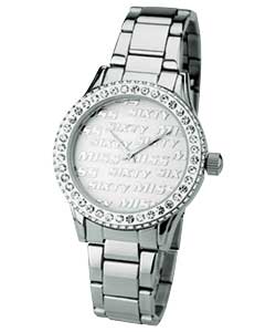 Ladies Round Stone Set Dial Watch