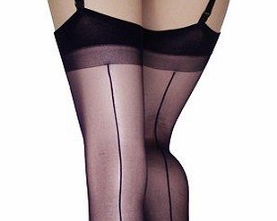 Missi 15 Denier Seamed Stockings (Purple)