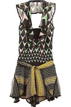 Missoni Chiffon print halter top