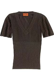 Missoni Crochet v-neck top