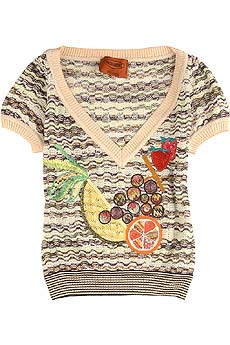 Missoni Lucy fruit applique top