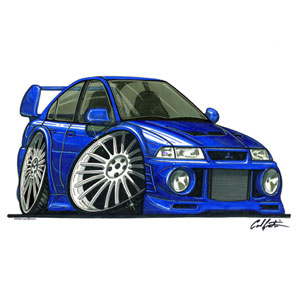 Lancer Evo6 - Blue T-shirt