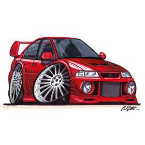 Lancer Evo6 - Red Kids T-shirt