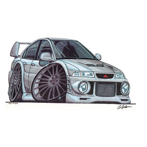 Lancer Evo6 - Silver Kids T-shirt