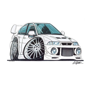 Lancer Evo6 - White T-shirt