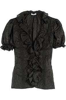 Miu Miu Crinkled silk blouse