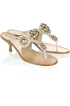 Miu Miu Gold Stud Kitten Heels