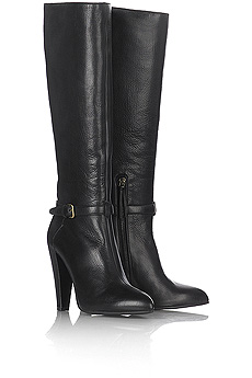 Miu Miu Leather buckle detail boots