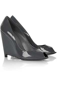 Peep-toe wedges