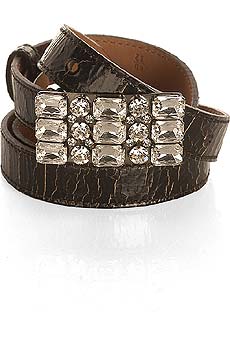 Rhinestone buckle belt