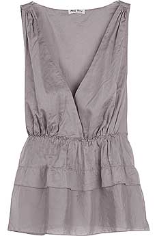 Miu Miu Voile Sleeveless Top