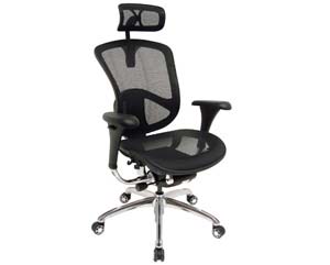 Miura hi back mesh chair with headrest