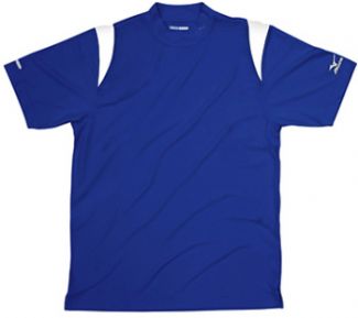 Mizuno DRILITE MOCK GOLF POLO SHIRT Royal/White / Large