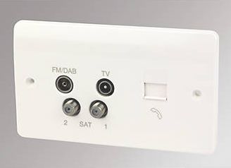 MK, 1228[^]77448 TV / FM / Satellite Quadruplex with Slave