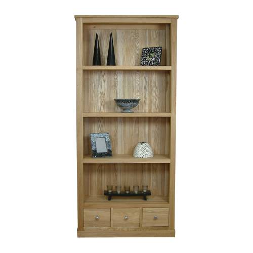 14. Mobel Oak 3 Drawer Bookcase