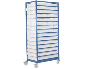 Mobile 15 tray racks