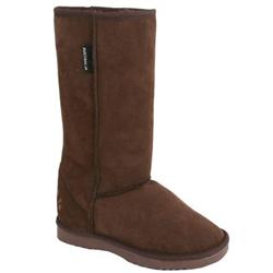 Moda In Pelle Female Furry Brown Sheepskin Leather Upper Leather Lining Leather Lining Casual in Brown