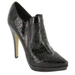 Moda In Pelle Female Kaelin Black Mocc Snake Leather Upper Leather Lining Leather Lining in Black