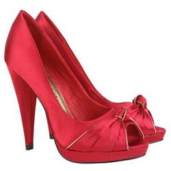 Moda In Pelle Female Kira Red Satin Evening in Red