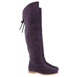 Female Lilah Purple Suede Casual in Purple