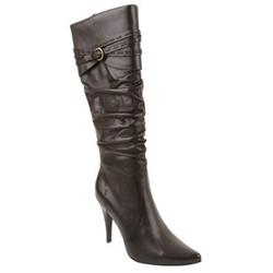 Moda In Pelle Female Minelli Dark Brown Leather Leather Upper Leather Lining Leather Lining Calf/Knee in Dark Brown