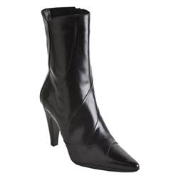 Moda In Pelle Female Nobu Black Leather Leather Upper Fabric Lining Fabric Lining in Black