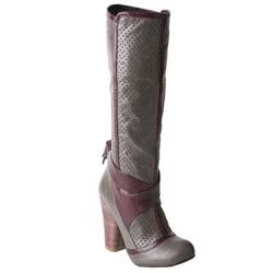 Moda In Pelle Female Verlia Grey Leather Leather Upper Leather Lining Leather Lining Calf/Knee in Grey