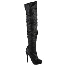 Female Vida Black Leather in Black