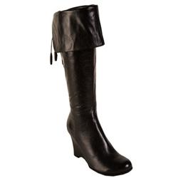 Moda In Pelle Female Viena Black Leather Leather Upper Fabric Lining Fabric Lining in Black