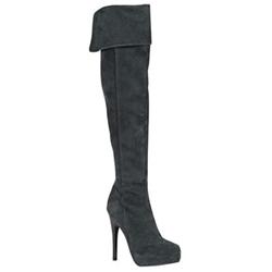 Female Voodo Black Suede in Black