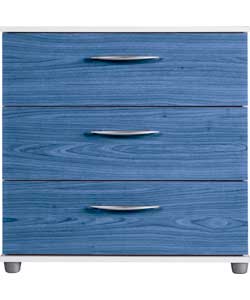 MODENA 3 Drawer Chest - Blue