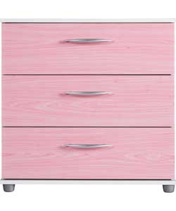 3 Drawer Chest - Pink