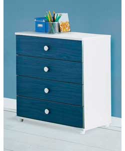 4 Drawer Chest - Blue