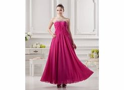 Modern Elegant Strapless Stretch satin Chiffon