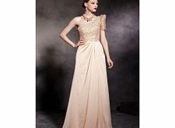 Modern One Shoulder Sleeveless Satin Evening