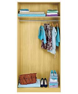 modular Double Wardrobe - Oak