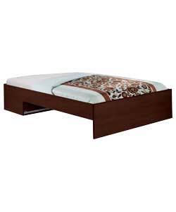 Wenge Double Bed with Firm Matt
