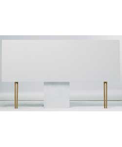 White Double Headboard