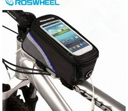 Cycling Bike Bicycle Frame Pannier Front Tube Pouch Bag Mobile Phone Holder