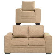 regular sofa & armchair, oatmeal